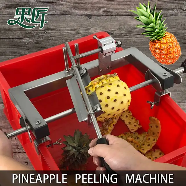2018 pineapple peeler fruit cutting machine pineapple slicer magic orange vegetable peeling