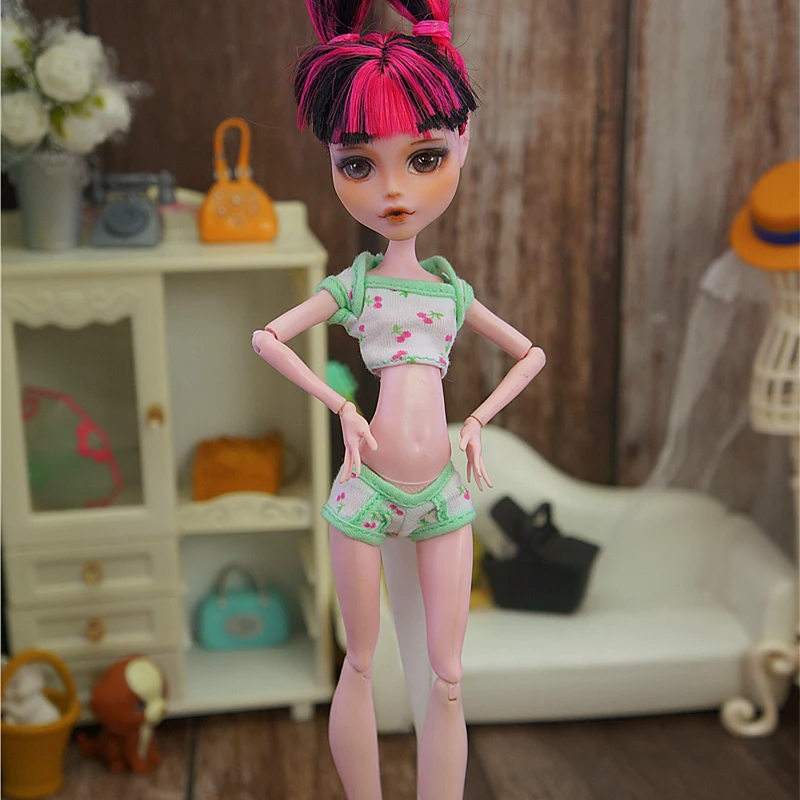 Модная детская кукла bjd, аксессуары, игрушки, подарок для девочек, Одежда для куклы, праздничное платье, повседневный костюм, для кукол Monster High, 1/6 138