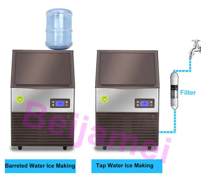 BEIJAMEI автоматическая машина для приготовления свежего льда 96 кг коммерческая площадь кубика льда делая машину для чайного магазина большой маленький бар