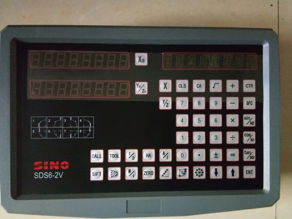 

DRO 2 Axis Digital Readout SINO SDS6-2V For Mill Or Lathe Machine High quality NE