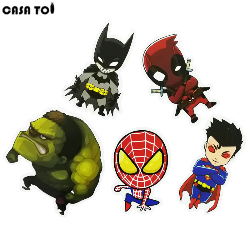 5Pcs Waterproof Anime Sticker For A Diary Guitar Laptop