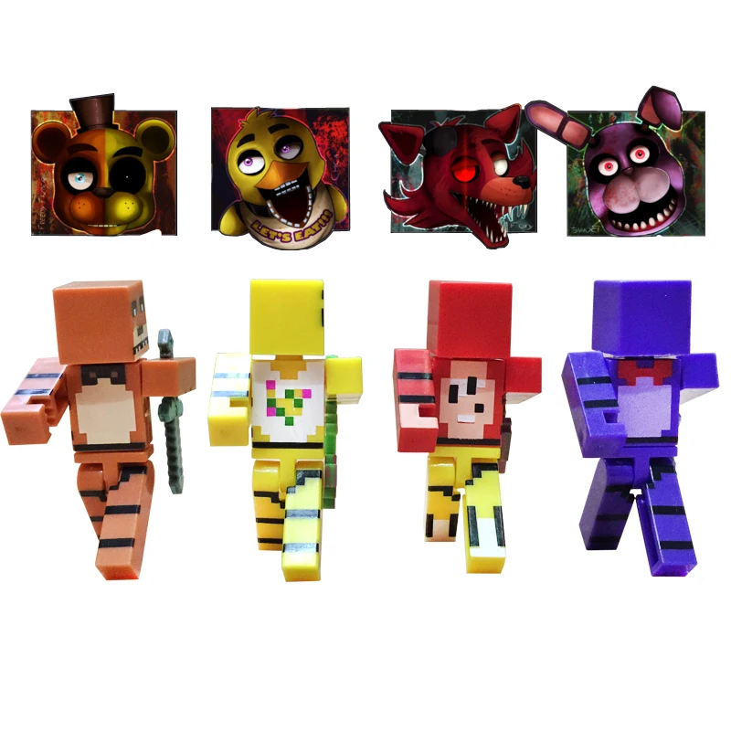 4pcs Set New Model Minecraft Five Nights At Freddy S