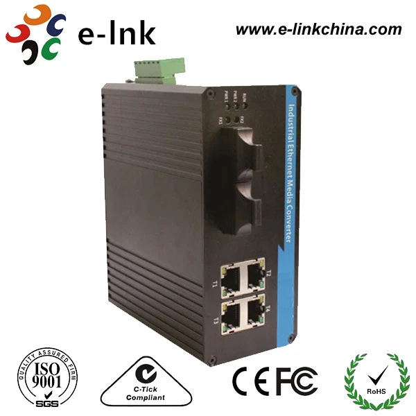 10/100/1000 м 2 SC + 4 RJ4 одиночный режим 20 км промышленный Ethernet переключатель|sc sc|sc 2switch