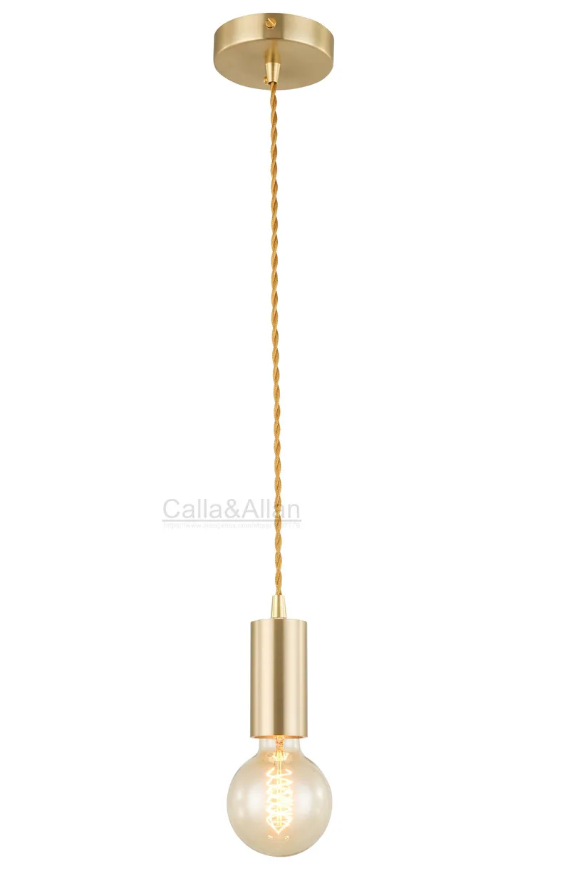 Buy High quality heavy brass socket simple pendant