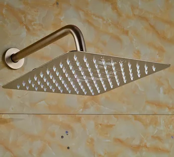 

Wall Mount Brushed Nickel Rainfall 10" Shower Head with Shower Arm
