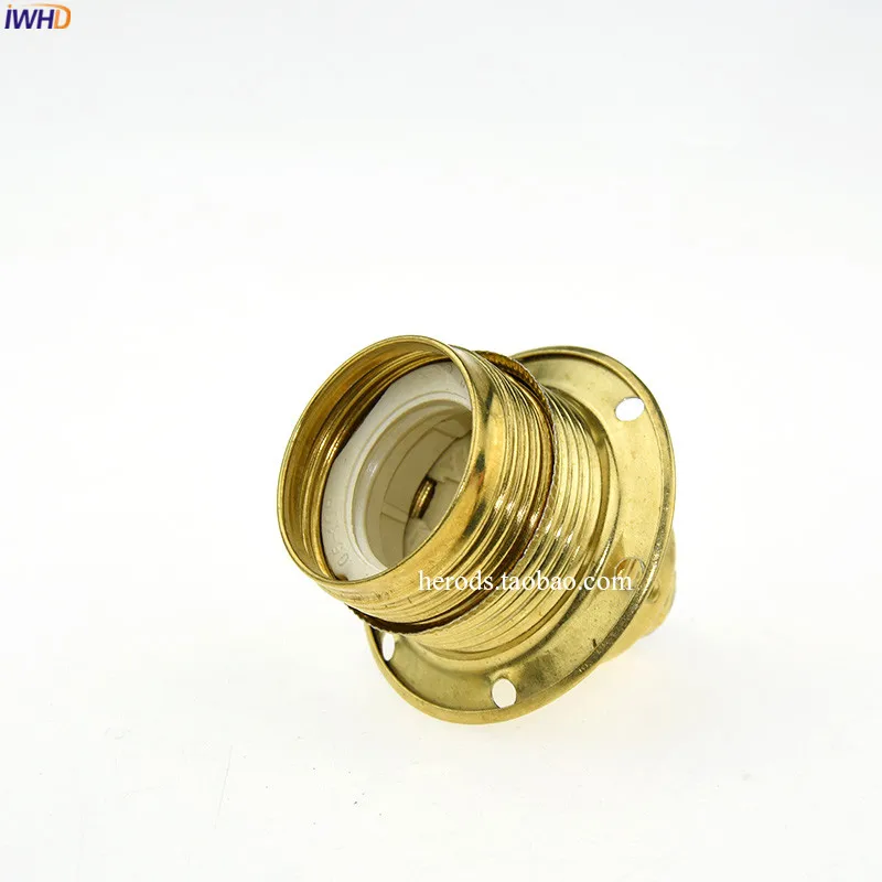 Description Picture 5 of itemIWHD Aluminum Douille E27 Socket Bulb Holder For Pendant Light Retro Soquete Fitting E14 E27 Lamp Holder Base Lampholder