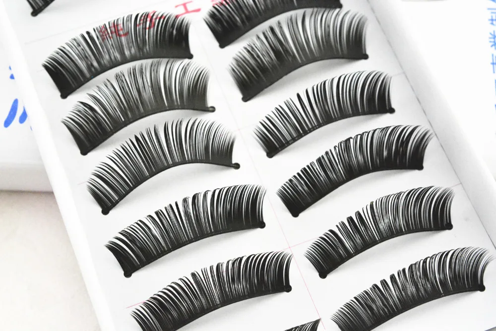 10 pairs Hot Sale Charming Black False Eyelashes Natural New 2015 ...