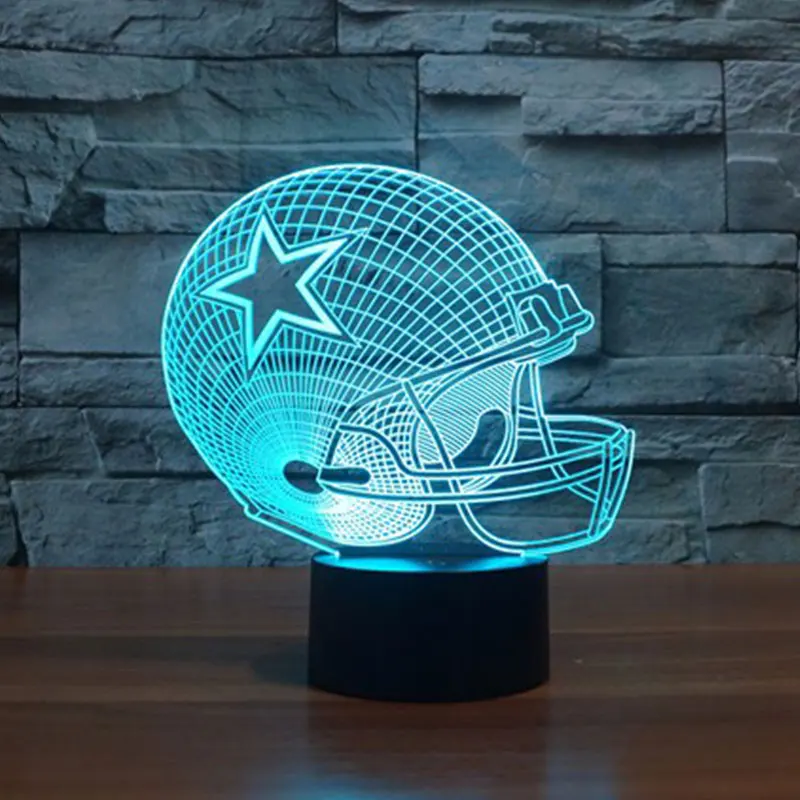 Drop Ship NFL Dallas Cowboys Light Football Helmet LED Light,Drop