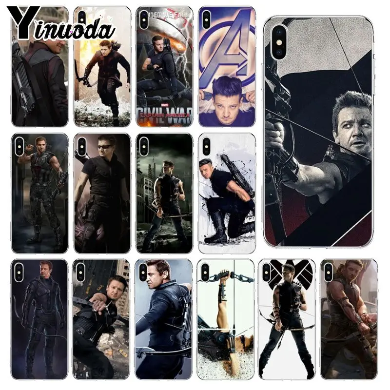 Yinuoda Marvel Avengers Hawkeye Роскошный Уникальный Дизайн чехол для телефона Apple iPhone 8 7 6 6S Plus X