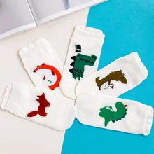 Белые женские носки с забавным принтом, прямые носки с героями мультфильмов, дышащие хлопковые носки с надписью Harajuku Sox Wild