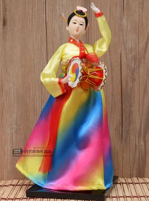 1 шт. корейская девочка кукла Орнамент Ремесло украшение для дома магазина подарок мульти Шаблон Стильный - Цвет: L