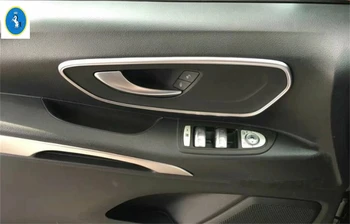 

Yimaautotrims Inner Car Door Pull Handle Bowl Cover Trim 2 Pcs Fit For Mercedes-Benz Vito W447 2014 2015 2016 2017 2018 2019 ABS
