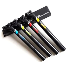 Carbon Fiber 350MM Bicycle Seatpost 27.2/30.8/31.6MM Cycling Seat Post MTB Road Bike