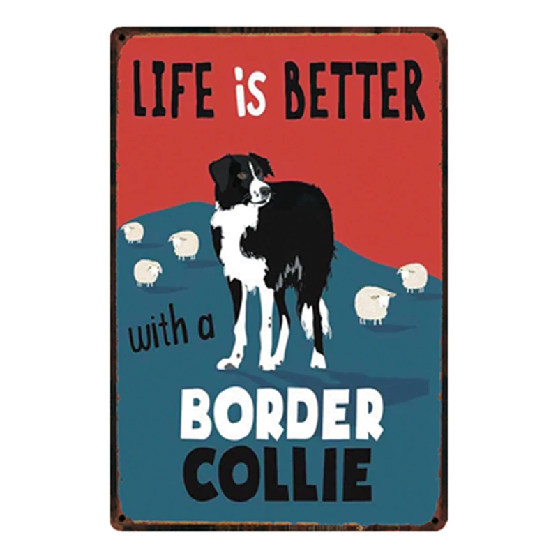 [Kelly66] собаки дома без французского бульдога металлический знак оловянный плакат домашний Декор Бар настенная живопись 20*30 см размер y-2133 - Цвет: y-2146