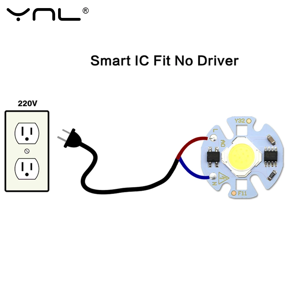 Чип светодиодный Ной лампы 3 Вт 5 7 9 220 В|led lamp chip|led lampsmart ic |