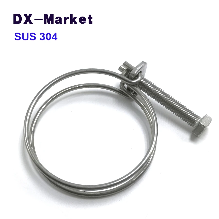 41mm 80mm, sus304 wire clip clamp , adjustable spring wire clamps