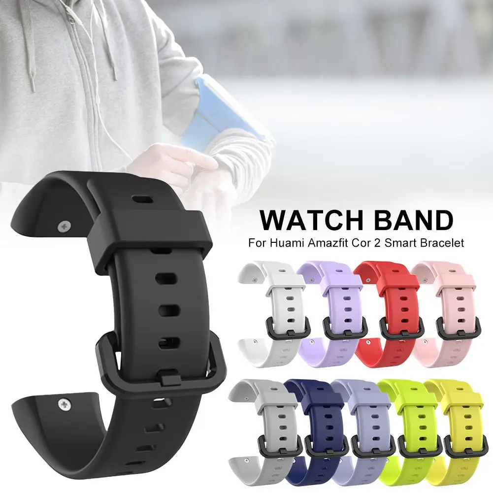 

Silicone Replacement Wirst Strap Sports Waterproof Breathable Wristband Watch Band For Huami Amazfit Cor 2 Smart Bracelet