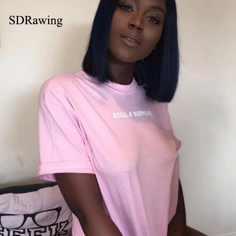 الأزياء لا يزال babygirl رسائل طباعة المرأة التي شيرت القطن عارضة مضحك t قميص لسيدة فتاة أعلى المحملة محب نعرفكم هبوط السفينة