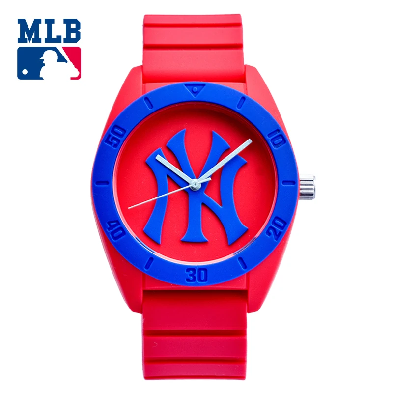

MLB NY Fashion Simple Cool Watches Rubber Waterproof Lover Watches Men Women Quartz Sport Student Wrist Watch D5003