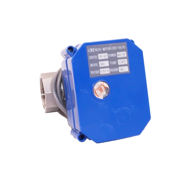 CWX-60P dn10 dn15 dn20 dn25 с подкладкой из нержавеющей стали автоматический Электрический моторизованный шаровой клапан