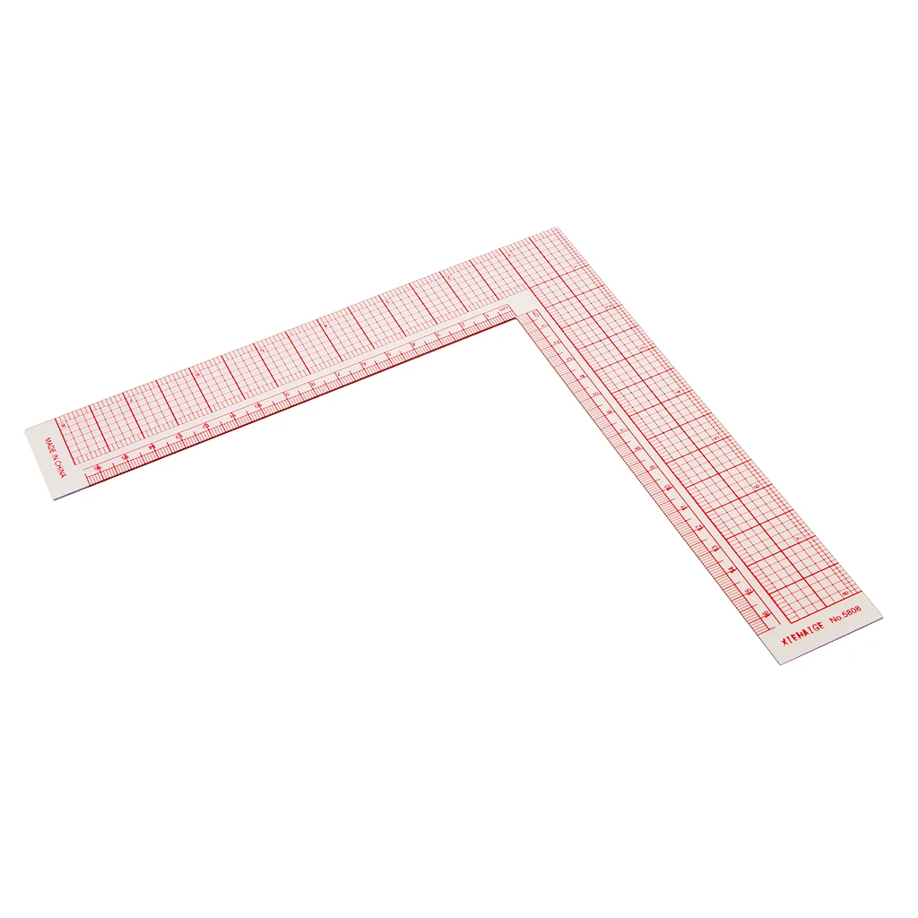 L Square Quilting Ruler 90 Degree Ruler Garment Pattern Dress Making Ruler