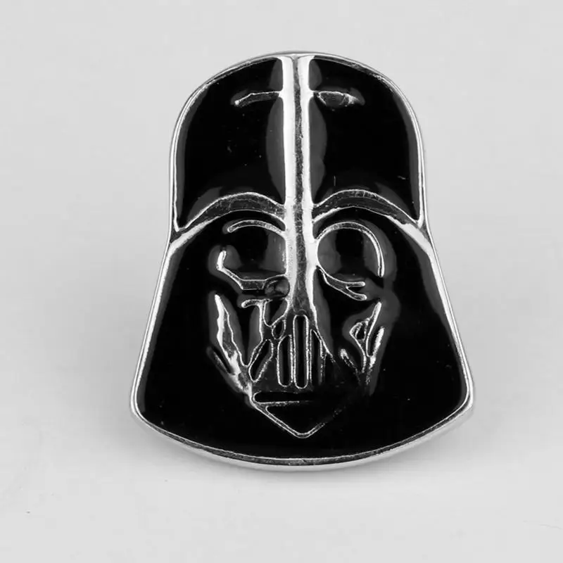 

Star Wars Darth Vader Helmet Mask Brooch Collar Pin Black Enamel Pin Movie Series Pins and Brooches