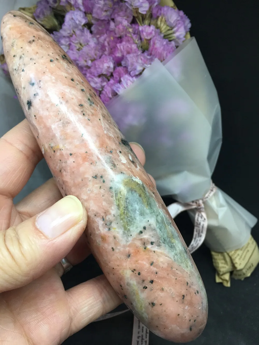 Естественная красота дождя цветок камни Массажная палка|beauty stick|beautiful flowerbeauty massage