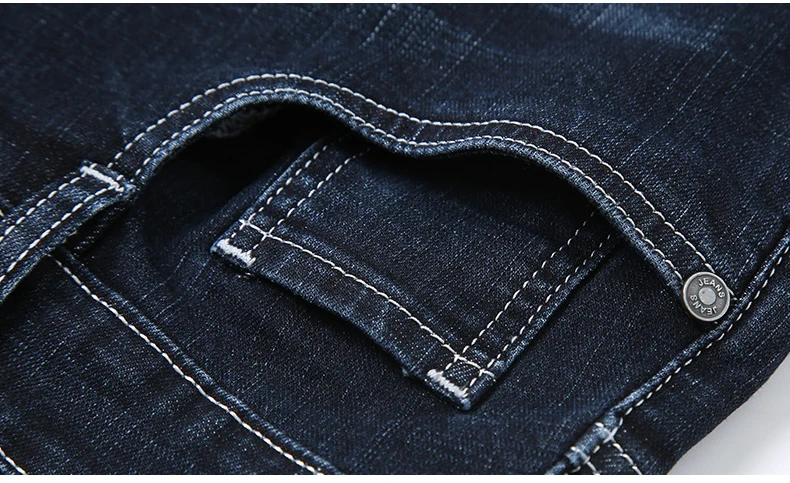 NIGRITY 2019 новый дизайн Лидер продаж для мужчин's джинсы деловые, casual брюки базовые стили прямой крой мотобрюки качество плюс размеры 42