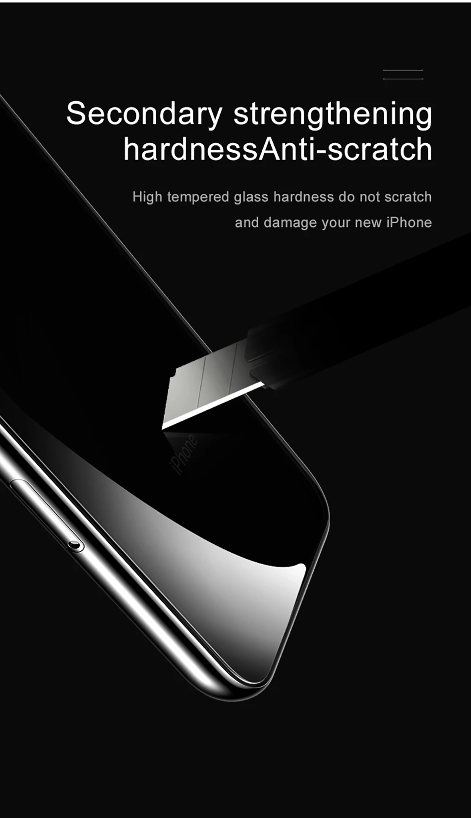 Baseus Transparent Back Screen Protector Tempered Glass For iPhone XS  Max