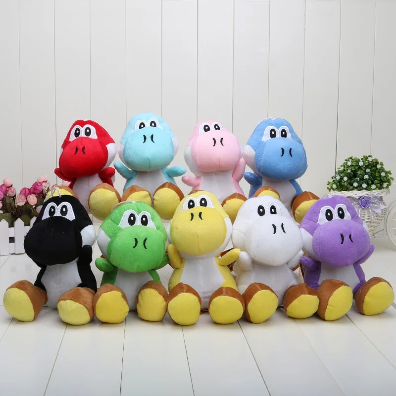 9pcs/set 9 colors 18cm Super Mario yoshi Plush Doll Toys stuffed toys