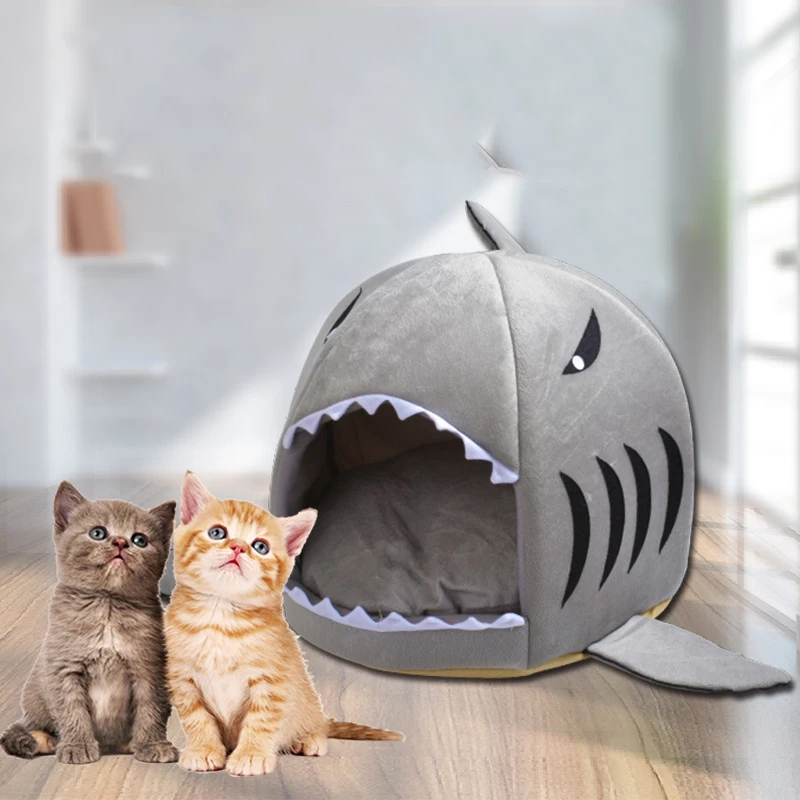 

Shark Shap Indoor Dog Cat Kitten Pet Sleeping Sofa Bed Puppy Pet House Mat S/M Washable Mat Drop Shipping