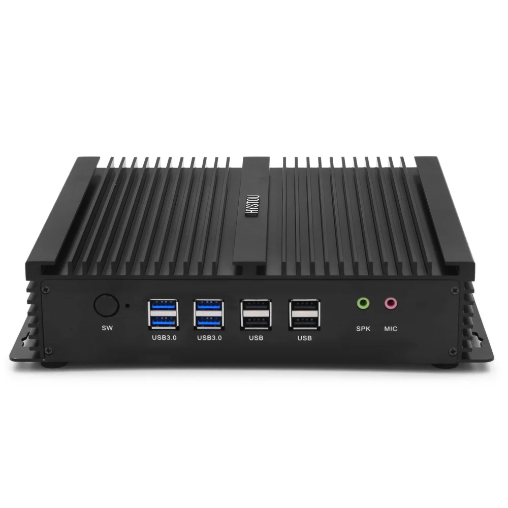Hystou fmp04b безвентиляторный Мини ПК Core i7 4510u i5 4200u i3 4010u Intel qs77 с sata/mSATA Порты и разъёмы
