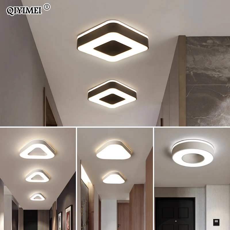 Us 37 0 49 Off New Design Led Ceiling Light Corridor Art Gallery Decoration Front Balcony Lamp Porch White Black Lamparas De Techo Plafondlamp In