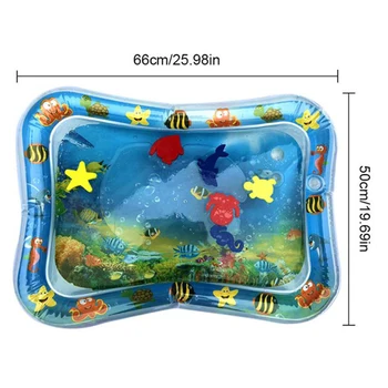 

Baby Inflatable Water Play Mat Maintaining Safety Reliability Functional Diversity Tummy Time Playmat Fun Activity Pool Cushion