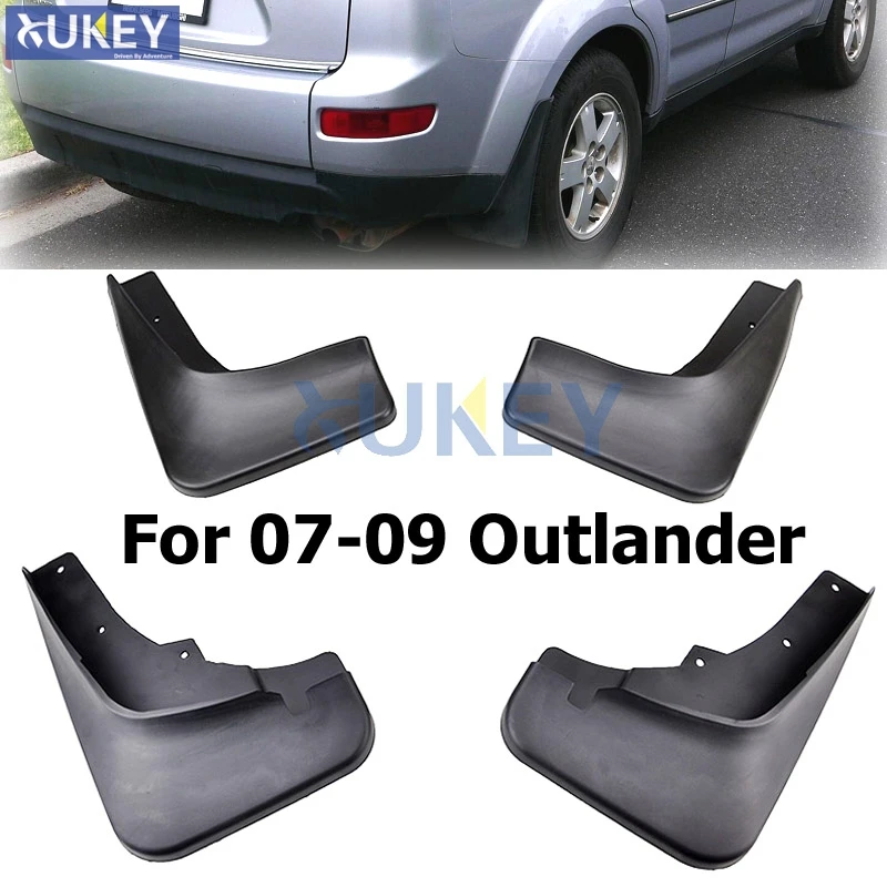 Для Mitsubishi Outlander 2007 2008 2009 спереди и сзади литой автомобиль брызговики брызговик крыло брызговиков