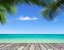 Гавайи Приморский солнце пейзажи синий воды небо фотографии фонов деревянные украшения Аксессуары для фотостудий Задний план реквизит