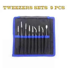 Лао т 9 в 1 мобильный телефон демонтаж обслуживание высокоточные инструменты комплект антистатические пинцеты