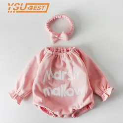 Одежда для маленьких девочек комбинезоны для детей от 1 до 3 лет, Вязаный комбинезон для малышей, комбинезон для новорожденных девочек