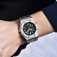 BENYAR Топ бренд Роскошные мужские часы модные повседневные водонепроницаемые мужские кварцевые часы мужские спортивные наручные часы Relogio Masculino с коробкой