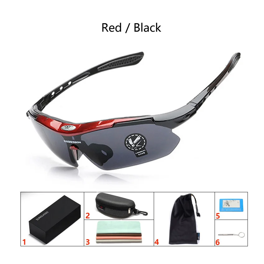 HD017 очки для велоспорта, UV400 линзы, спортивные солнцезащитные очки для велоспорта, мужские очки для велоспорта, Чехол для очков - Color: 08