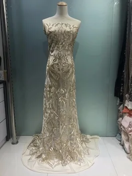 

Fashion design L-561 African Fren African French fabric embroidery cord lace fabric top grade tulle lace fabric