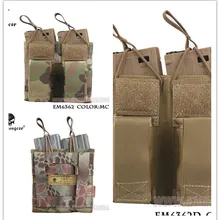 5,56 Пистолет двойной открытый Топ журнал Emerson Тактический Магнитный мешочек военная армия облегченная модульная система переноски снаряжения шестерни EM6362