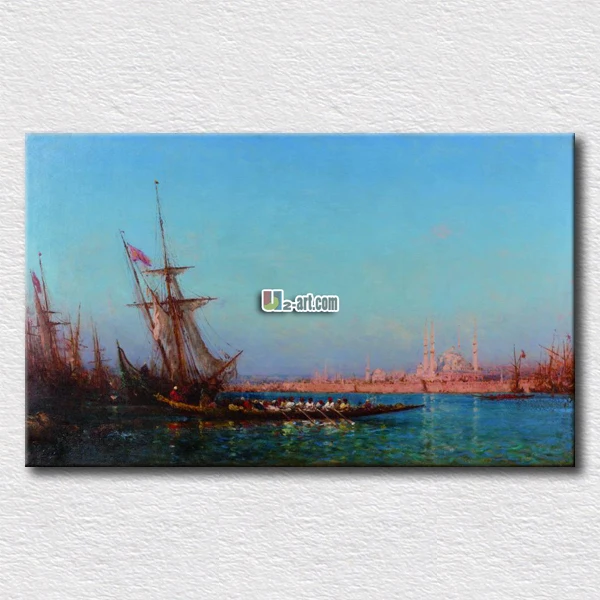 

Oil painting reproduction canvas prints seascape pictures hang on the ofice room wall gift for clients