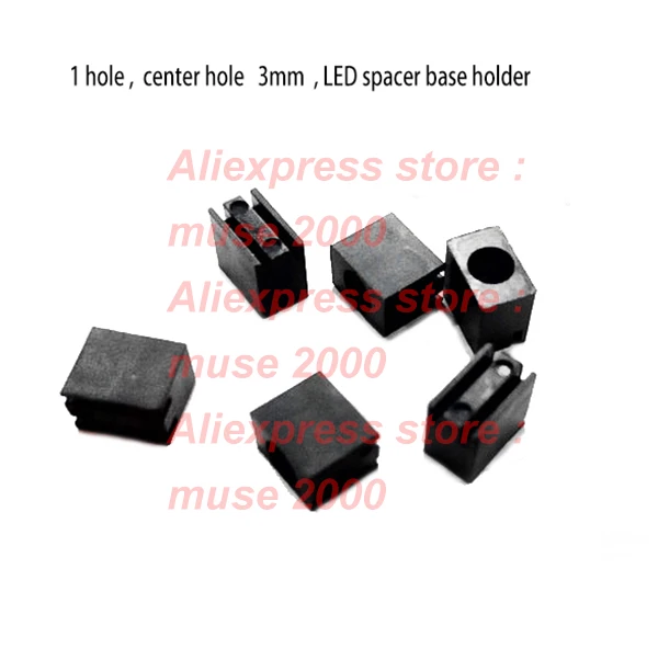 

1 hole LED Light spacer holder base lamp-stand cuboid PCB LED Soldering position holding Nylon plastic electronic LED Shop sign
