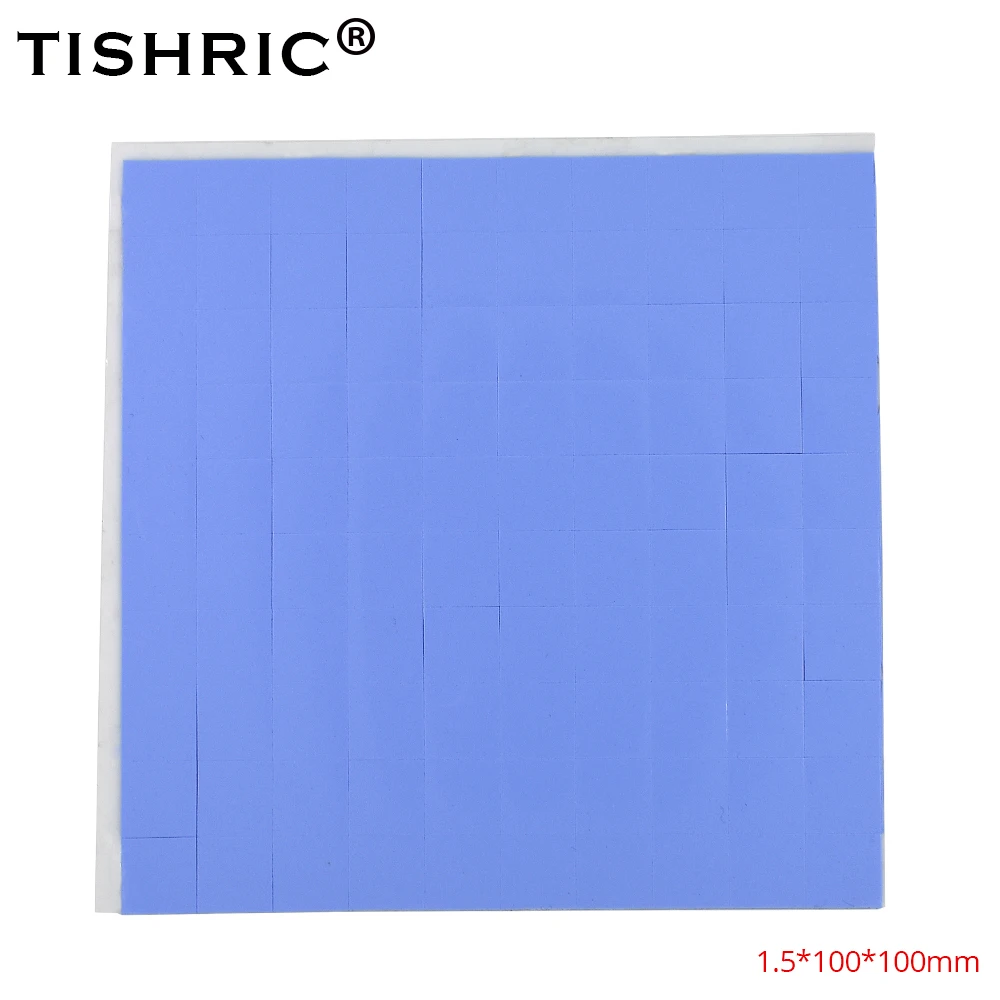 

TISHRIC High Performace Computer Fan PC GPU CPU Heatsink Cooling Cooler Conductive Silicone Pad Thermal Pads 1.5mm
