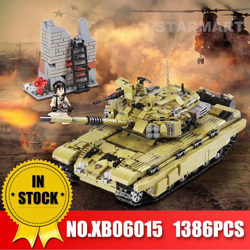 XINGBAO 06015 натуральная 1386 шт Военная серия Танк скорпиона тигра строительные блоки