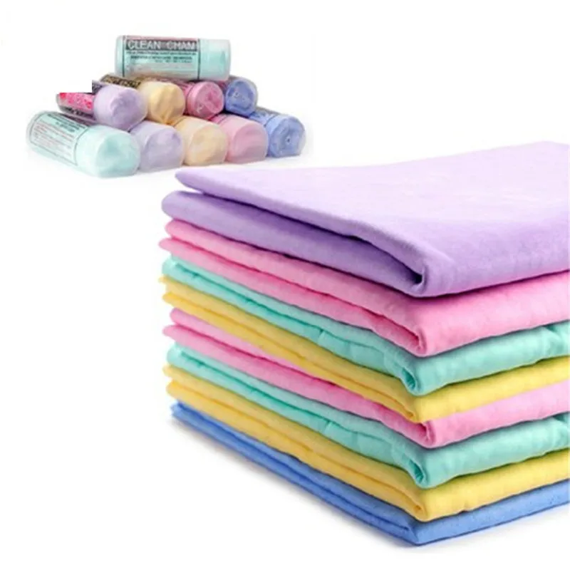 New Natural Artificial Chamois Leather Multifunction Car Cleaning Cloth Washing Suede Towel No Scratches Drying Towel cleaning cloth towel cleaning cloth