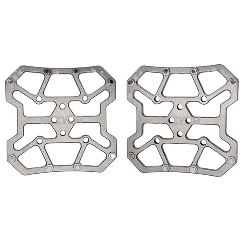 1 Pair Aluminum Alloy Bicycle Pedal Flat Platform Adapter Conversion Universal Compatible MTB Road Bike Parts Accessories