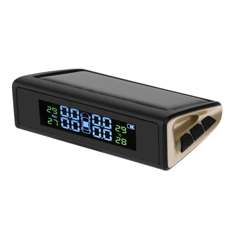 

Car TPMS Tyre Pressure Monitoring System Solar Charging Digital LCD Display Auto Security Alarm Systems