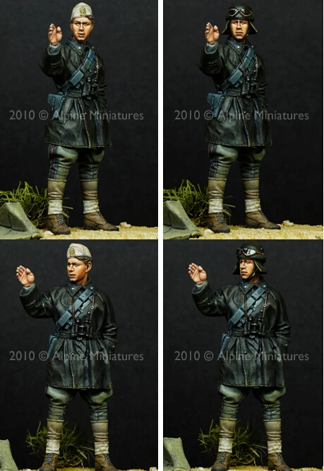 resin assembly Kits 1 35 WW2 Conversation in the Desert soldier Unpainted Kit Resin Model Free